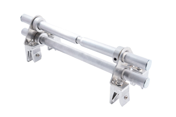 Blizzard II (Assembled S-5!® DualGard) Fence-Style Snow Guard Bracket with NH1.5 Mini Clamps