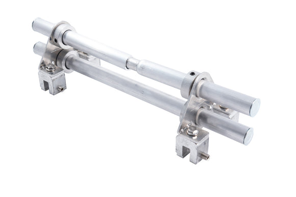 Blizzard II (Assembled S-5!® DualGard) Fence-Style Snow Guard Bracket with V Mini Clamps