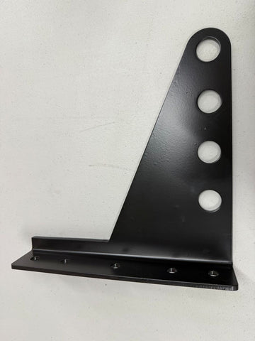 Drift Solar 4-Pipe Bolt-Down Fence-Style Bracket with 1/2" Fastening Holes - Dark Bronze