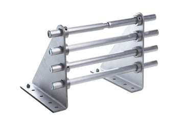 Drift Solar 4-Pipe Bolt-Down Fence-Style Bracket with 1/2" Fastening Holes - Old Style - 0