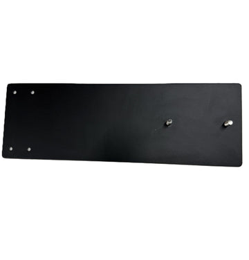 Black 6" x 18" No-Flash Galvanneal Baseplate