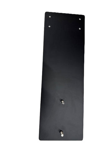 Black 6" x 18" No-Flash Galvanneal Baseplate - 0