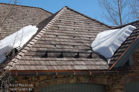 Drift III 3-Pipe Bolt-Down Fence-Style Snow Guard Bracket