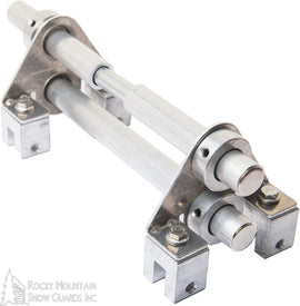 Blizzard II (Assembled S-5!® DualGard) Fence-Style Snow Guard Bracket with E Mini Clamps - 0