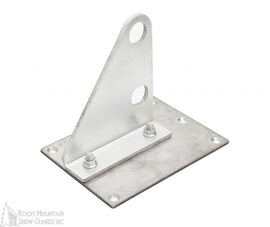 Single Ply 2-Pipe Fence Style Snow Guard Bracket and Baseplate