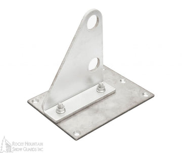 Single Ply 2-Pipe Fence Style Snow Guard Bracket and Baseplate