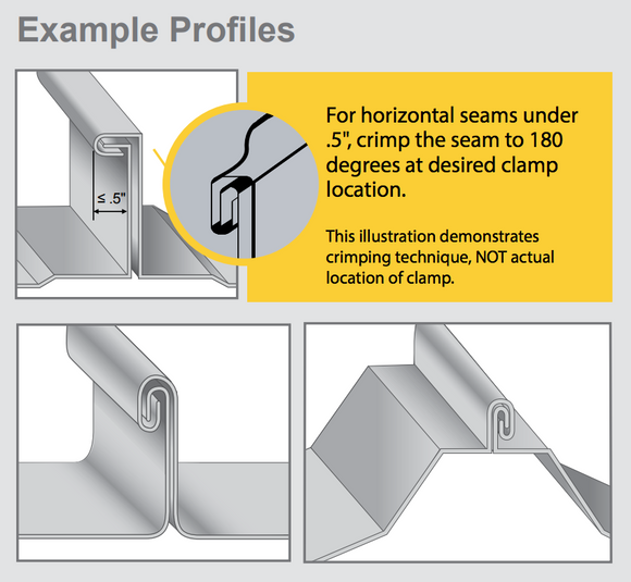 Blizzard II (Assembled S-5!® DualGard) Fence-Style Snow Guard Bracket with E Mini Clamps