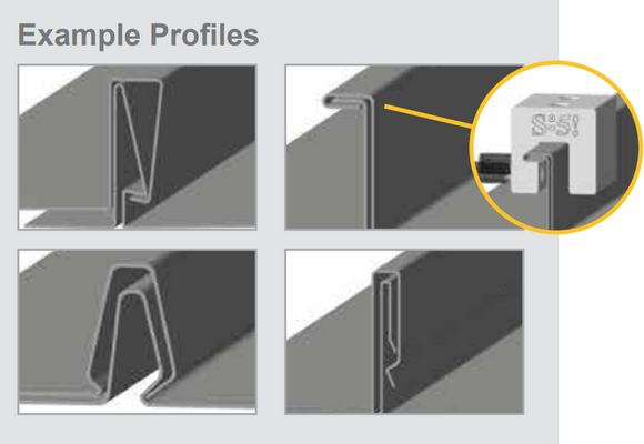 Blizzard II (Assembled S-5!® DualGard) Fence-Style Snow Guard Bracket with S Mini Clamps