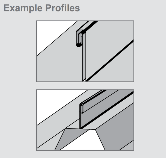 Blizzard II (Assembled S-5!® DualGard) Fence-Style Snow Guard Bracket with V Mini Clamps