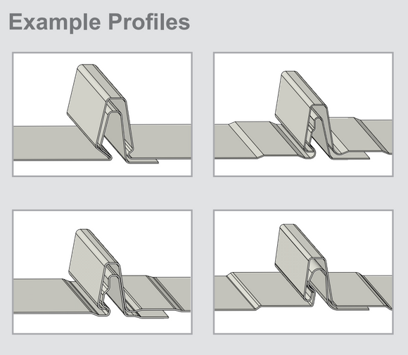 Blizzard II (Assembled S-5!® DualGard) Fence-Style Snow Guard Bracket with N Mini Clamps